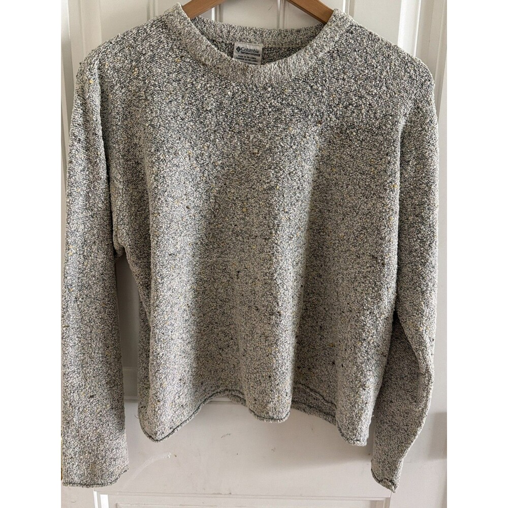 Columbia Women’s Pullover Sweater Size L Popcorn Boucle Speckled Knit
